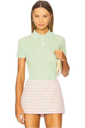 Guest In Residence Guest en residence shrunken cashmere polo en color talla S en - Mint. Talla S (también en XL, XS).