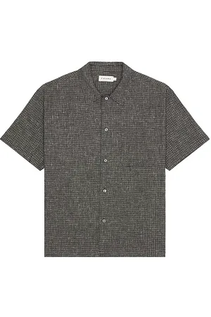 Frame Camisa botones textured en color negro talla L en - Black. Talla L (también en M).