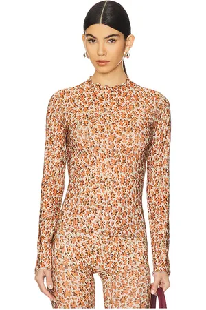 KNWLS Halcyon top en color burnt orange talla L en - Burnt Orange. Talla L (también en M, S, XS).
