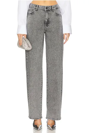 Gestuz Jeans tiro alto zauma en color gris talla 25 en - Grey. Talla 25 (también en 26, 27, 28, 29).