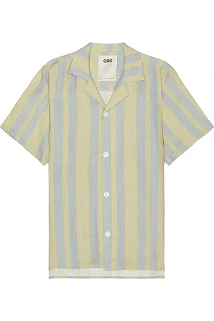 Oas Camiseta lino mist strata en color blue,yellow talla L en - Blue,Yellow. Talla L (también en M, XL/1X).