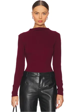 Bobi Longsleeve top en color burgundy talla L en - Burgundy. Talla L (también en M, S, XL, XS).