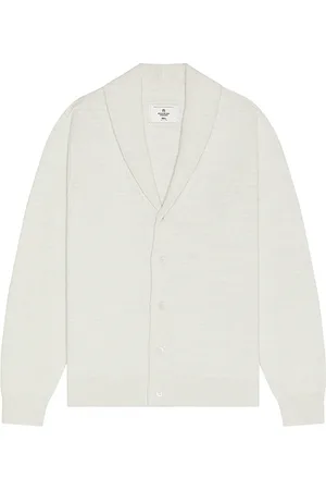 Reigning Champ Cárdigan en color crema talla L en - Cream. Talla L (también en M, S, XL/1X).