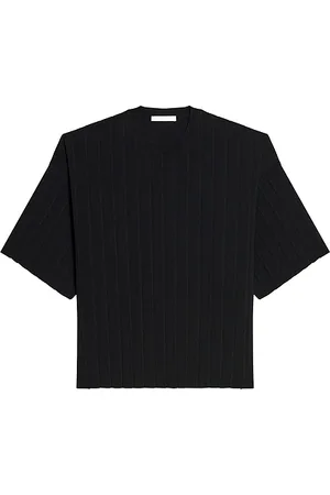 Helmut Lang Camiseta pleated en color talla M en - Black. Talla M (también en S, XL).