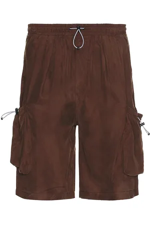 JUNGLES Oversize pocket shorts en color talla M en - Brown. Talla M (también en S, XL/1X).