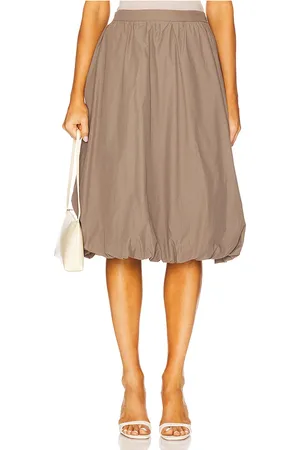 BROCHU WALKER Falda globo loti en color taupe talla L en - Taupe. Talla L (también en S).