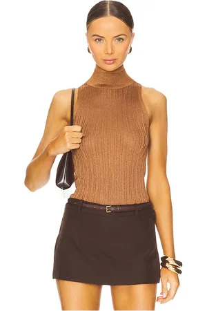 Ivy & Oak Top punto finja en color cognac talla L en - Cognac. Talla L (también en M, S, XL, XS).