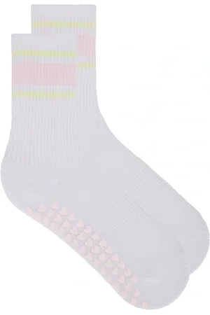 WellBeing + BeingWell Calcetin multi stripe en color gris talla all en - Grey. Talla all.