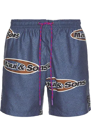 Maui and Sons Flying disc pool short en color azul talla L en - Blue. Talla L (también en M, S, XL/1X).
