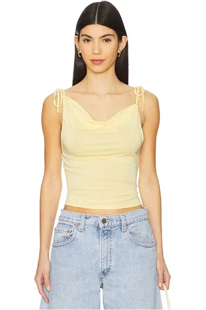 MORE TO COME Banks drape top en color talla L en - Yellow. Talla L (también en M, S, XL, XS, XXS).