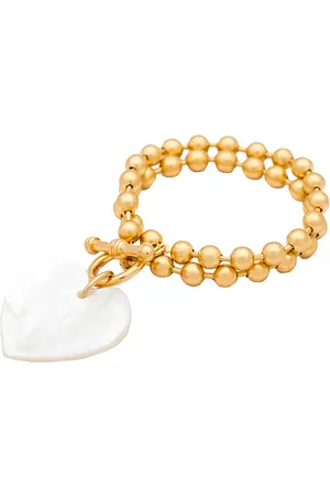 Brinker & Eliza Brazalete heart on your sleeve en color oro metálico talla all en - Metallic Gold. Talla all.