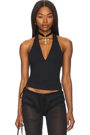 Free People Top halter still here en color talla M en - Black. Talla M (también en XL).