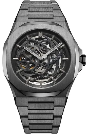 D1 MILANO Reloj skeleton en color negro talla all en - Black. Talla all.