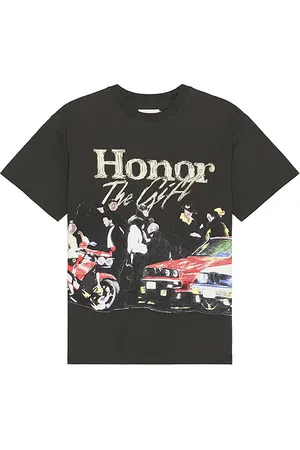 HONOR THE GIFT Camiseta en color talla M en - Black. Talla M (también en S).