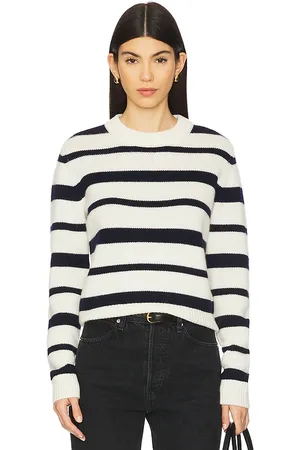 AEXAE Cuello redondo en color navy,white talla L en - Navy,White. Talla L (también en M, S, XS).