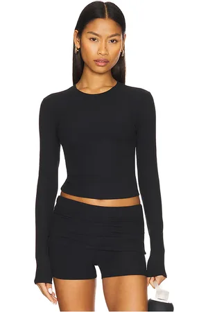 WellBeing + BeingWell Leon long sleeve top en color talla L en - Black. Talla L (también en M, S, XL, XS, XXS).