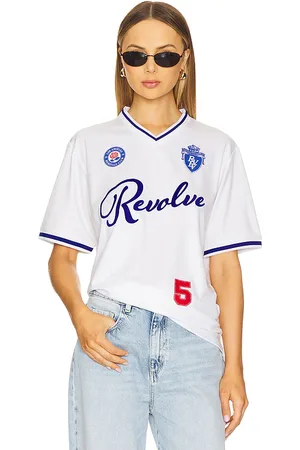 SIXTHREESEVEN Revolve jersey en color talla L en - White. Talla L (también en M, S, XL/1X, XS).
