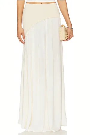 Solid Falda maxi soglio en color neutral,cream talla M en - Neutral,Cream. Talla M (también en S, XL, XS).