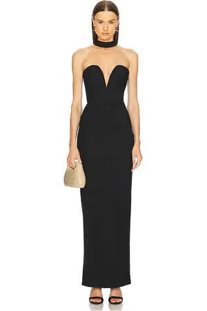 Michael Costello Vestido largo daija en color talla L en - Black. Talla L (también en M, S, XL, XS, XXS).