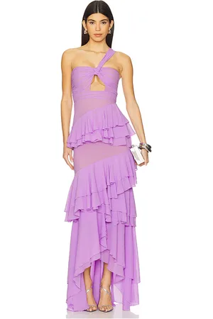 Michael Costello Vestido ariella en color lavanda talla L en - Lavender. Talla L (también en S, XL, XS).