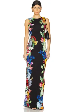 ALICE+OLIVIA Maxivestido delora en color negro talla 0 en - Black. Talla 0 (también en 2).