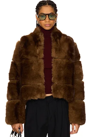Apparis Abrigo corto sai en color marrón talla L en - Brown. Talla L (también en M, XL, XS).