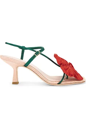 Loeffler Randall Sandalia con tacón frank en color nude talla 7 en Nude Green & Red - Nude. Talla 7 (también en 7.5, 8, 9).