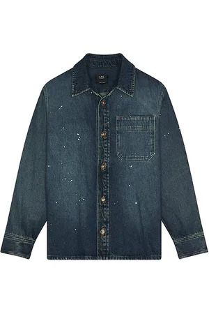 A.P.C. Camisa surchemise basile en color azul talla L en - Blue. Talla L (también en M, S, XL/1X).