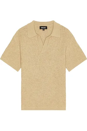SER.O.YA Alexander knit polo shirt en color marrón talla L en - Brown. Talla L (también en S, XL/1X).