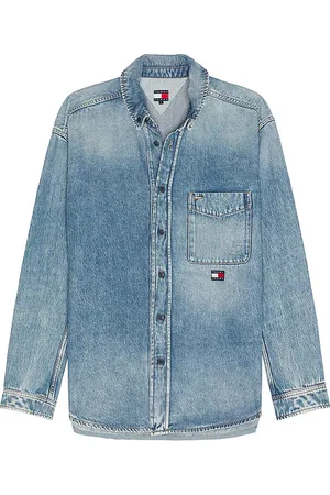 Tommy Hilfiger Camisa relaxed en color azul talla L en - Blue. Talla L (también en M, S, XL/1X).