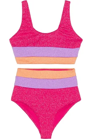 Beach Riot Conjunto de traje de baño little mackenzie en color rosado talla 2 en - Pink. Talla 2 (también en 3/4, 5/6)