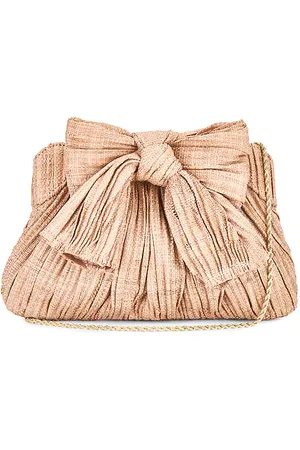 Loeffler Randall Clutch con lazo plisado en color blush rayne en color talla all en - Blush. Talla all.