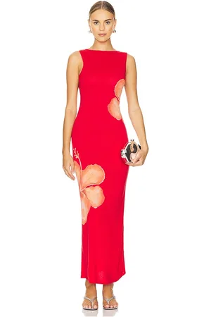 Lovers And Friends Maxivestido vicenta en color rojo talla M en - Red. Talla M (también en S, XL, XS).