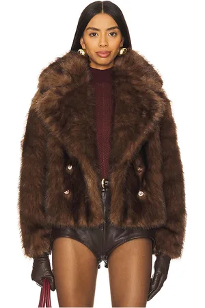 Adrienne Landau Chaquetón the cornelia faux fur en color talla M en - . Talla M (también en S).