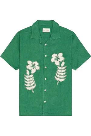 Far Afield Camisa stachio en color verde talla L en - Green. Talla L (también en M, S).