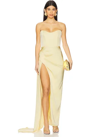 Katie May Vestido largo bita en color amarillo limon talla M en - Lemon. Talla M (también en XS).
