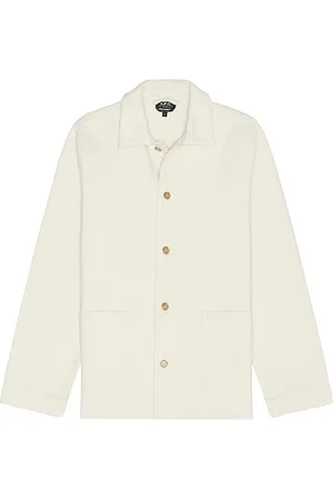 A.P.C. Veste kerlouan brodee en color crema talla L en - Cream. Talla L (también en M, XL/1X).