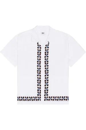 Obey Camisa ruben en color blanco talla L en - White. Talla L (también en M, S, XL/1X).