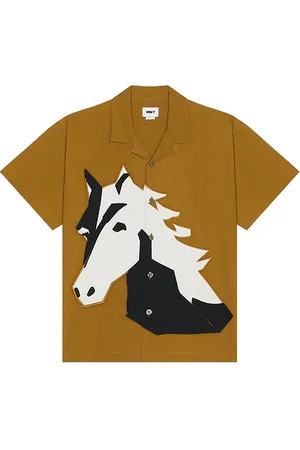 Obey Camisa beau en color marrón talla L en - Brown. Talla L (también en M, S).
