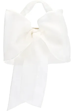Loeffler Randall Clutch con lazo transparente en color matidla en color blanco talla all en - White. Talla all.