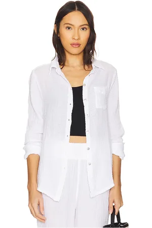 MICHAEL STARS Top manga larga ernie en color talla L en - White. Talla L (también en M, S, XS).