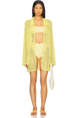 Show Me Your Mumu Encubrimiento con botones en color amarillo talla L en - Yellow. Talla L (también en M).