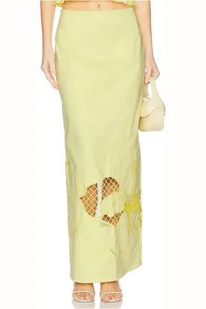 CLEA Falda esme en color amarillo talla M en - Yellow. Talla M (también en S, XS).