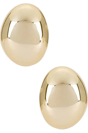 Ettika Pendientes smooth dome en color oro metálico talla all en - Metallic Gold. Talla all.
