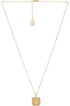 MIRANDA FRYE Collar colgante alpha en color oro metálico talla A en - Metallic Gold. Talla A (también en B, C, D, K, M, N, P).