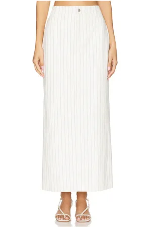 4th & Reckless Falda maxi dionne en color talla S en - White. Talla S (también en XS).