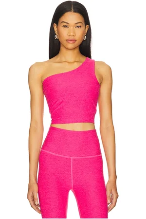 Beyond Yoga Camiseta tirantes recortada spacedye the bold shoulder en color rosado talla L en - Pink. Talla L (también