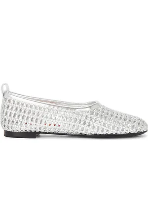 SIMON MILLER Bailarina trenzada riad en plata. chrome en color metálico talla 36 en - Metallic Silver. Talla 36 (también