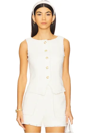 Cinq A Sept Chaleco boucle en color blanco talla L en - White. Talla L (también en S).