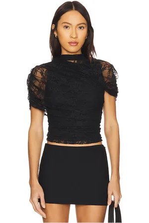 Amanda Uprichard Evianna top en color talla M en - Black. Talla M (también en S, XS).